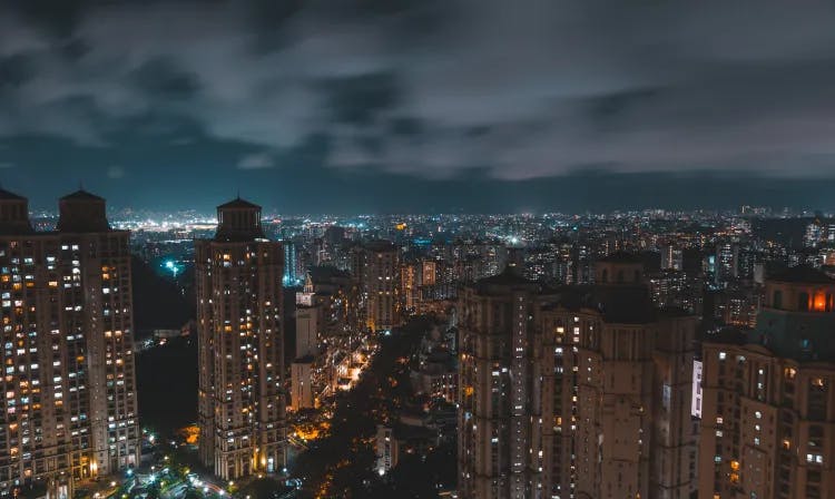 Night skyline of Mumbai